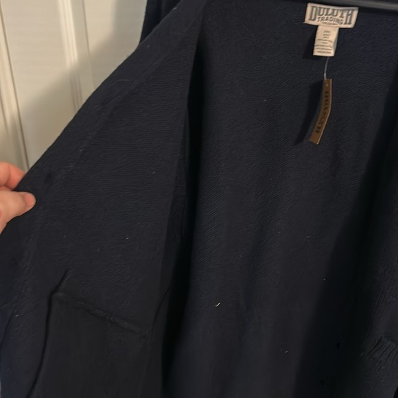 Duluth Trading Co. Men’s Dark Blue Wool Cardigan. Size XXL NWT - Picture 5 of 5